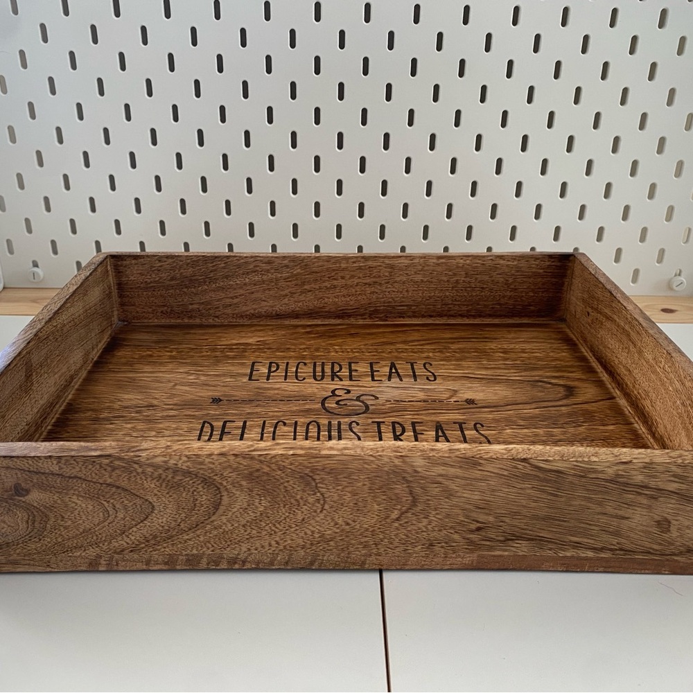 Wooden Epicure Eats Tray - Picture 2 of 2